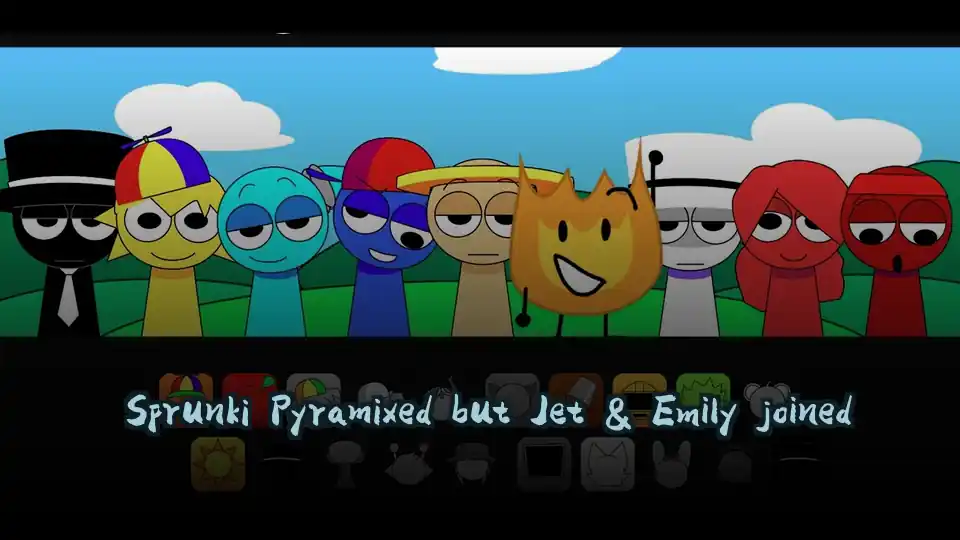 Sprunki Pyramixed but Jet & Emily joined